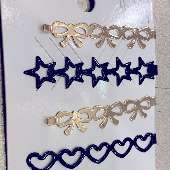 5 set Metal Hair Claw, Hair Clips, Minimalist Hair Claw, Hair Clip - Picture 3 of 4